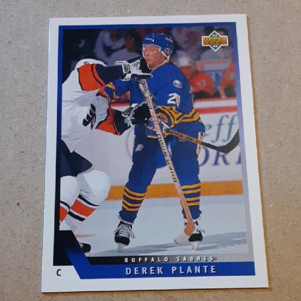 Plante Buffalo Sabres Hockey Rookie Card